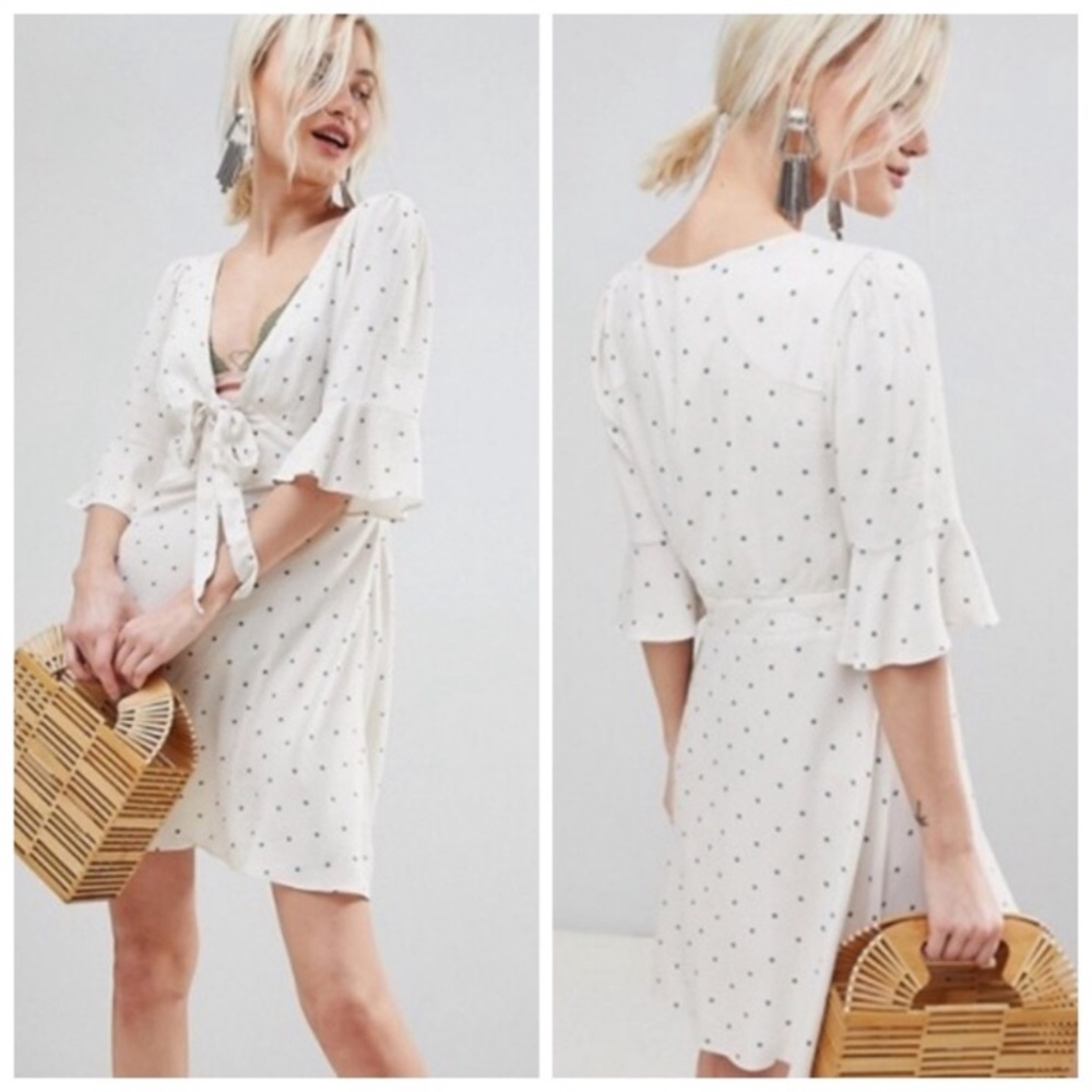 Free People All Yours polka dot mini dress
